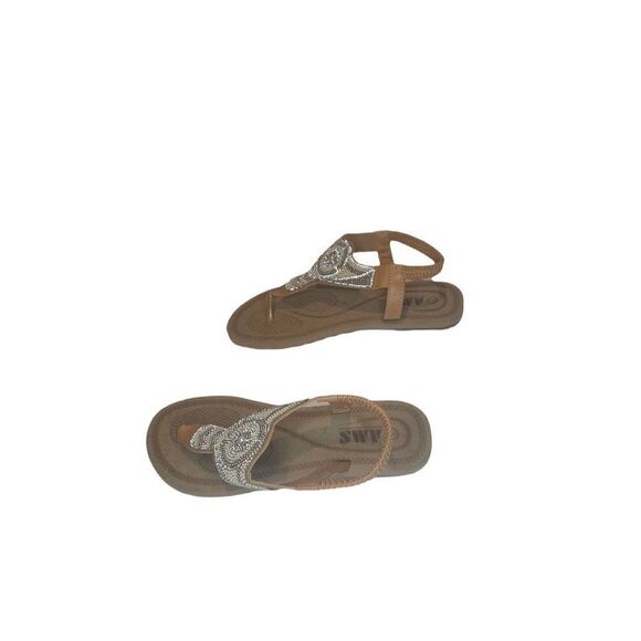 AMS Hazel 2 Sandals Women Slingback Sz‎ 7 Boho Comfort - Picture 2 of 5